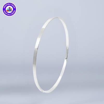 E-GÜMÜŞ 925 AYAR GÜMÜŞ KADIN AJDA DÜZ YATIRIMLIK BİLEZİK - E-GÜMÜŞ BİLEZİK