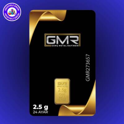 GMR 24 AYAR KÜLÇE ALTIN 2.5GR - GENÇ METAL RAFİNERİ