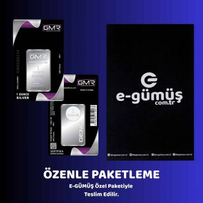 GMR 1 ONS (31.10gr. 999.9) Külçe Gümüş - 3