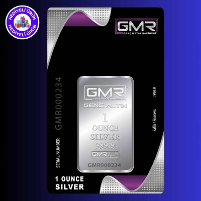 GMR 1 ONS (31.10gr. 999.9) Külçe Gümüş - GENÇ METAL RAFİNERİ