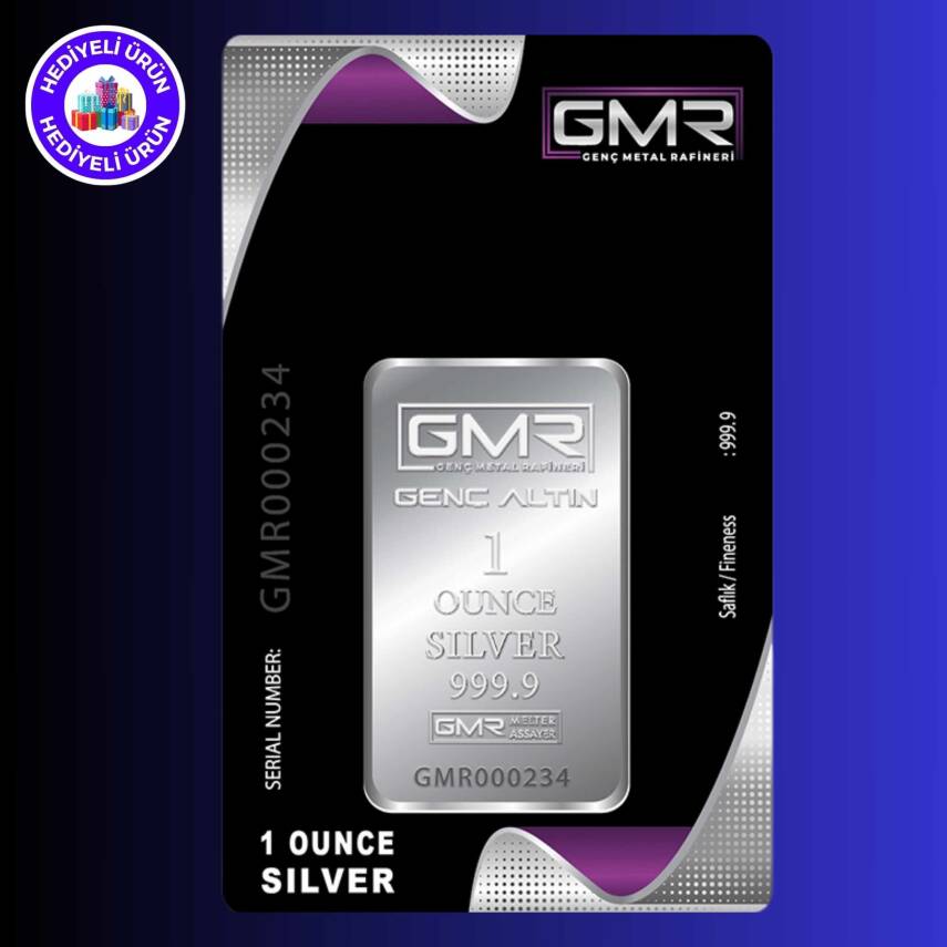 GMR 1 ONS (31.10gr. 999.9) Külçe Gümüş - 1