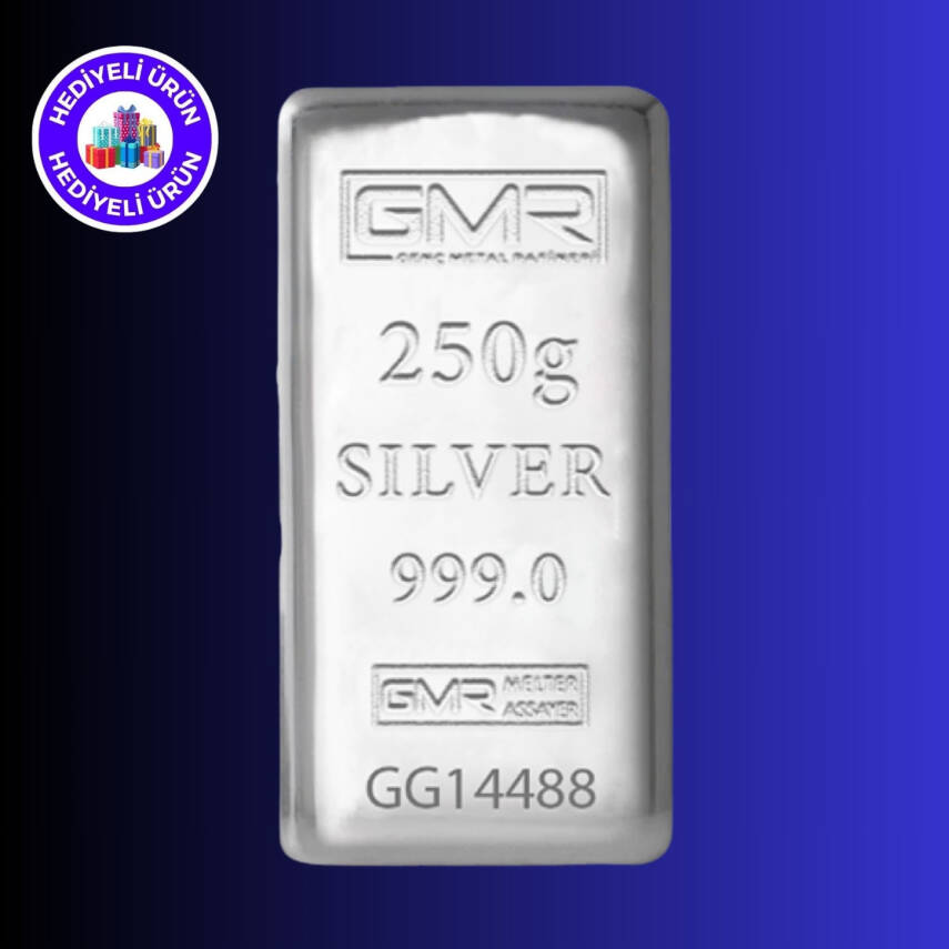 GMR 250gr. (999.9) Külçe Gümüş - 1