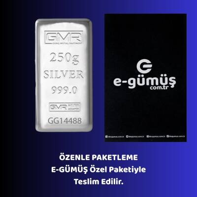 GMR 250gr. (999.9) Külçe Gümüş - 2