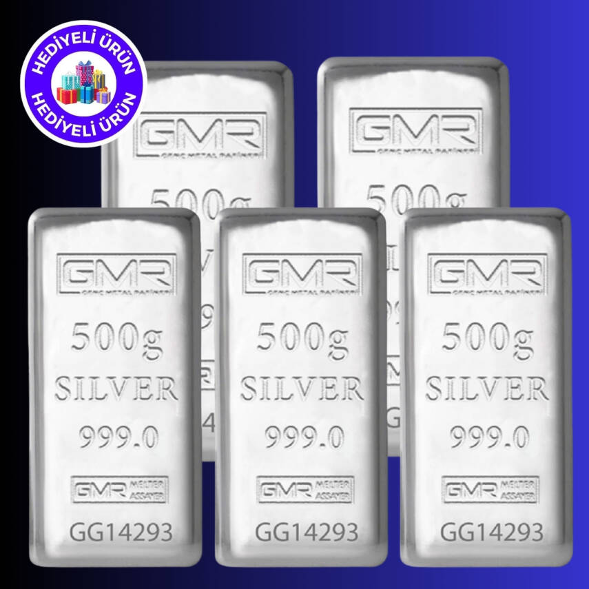 GMR 5 ADET 500gr. Külçe Gümüş - 1