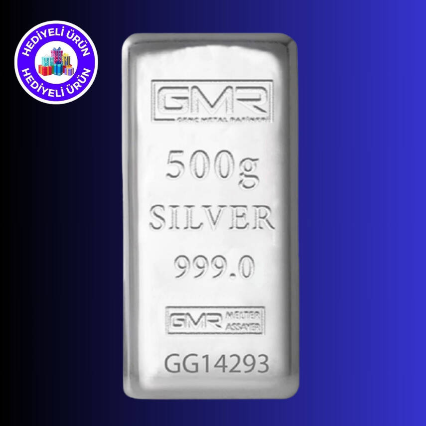 GMR 500gr. (999.9) Külçe Gümüş - 1