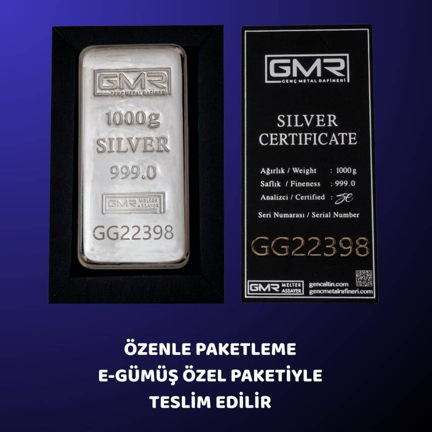 GMR 500gr. (999.9) Külçe Gümüş - 2