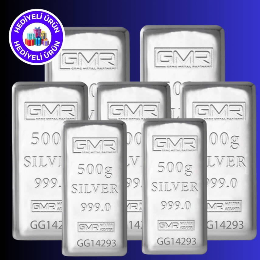 GMR 7 ADET 500gr. Külçe Gümüş - 1