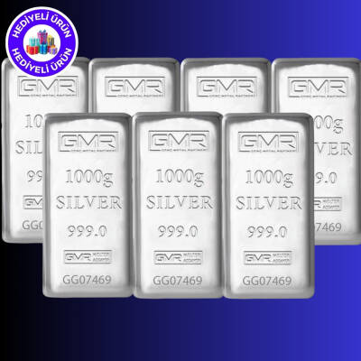 GMR 7000 gr.(999.0) Külçe Gümüş - ÇOKLU KÜLÇE GÜMÜŞ