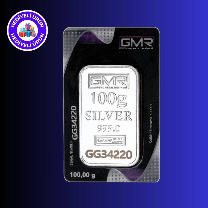 GMR 100gr. (999.0) Külçe Gümüş - 1