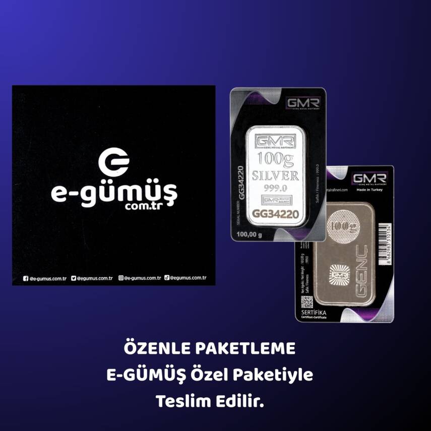 GMR 100gr. (999.0) Külçe Gümüş - 2