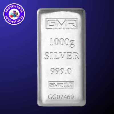 GMR 1000gr. (999.0) Külçe Gümüş - GENÇ METAL RAFİNERİ