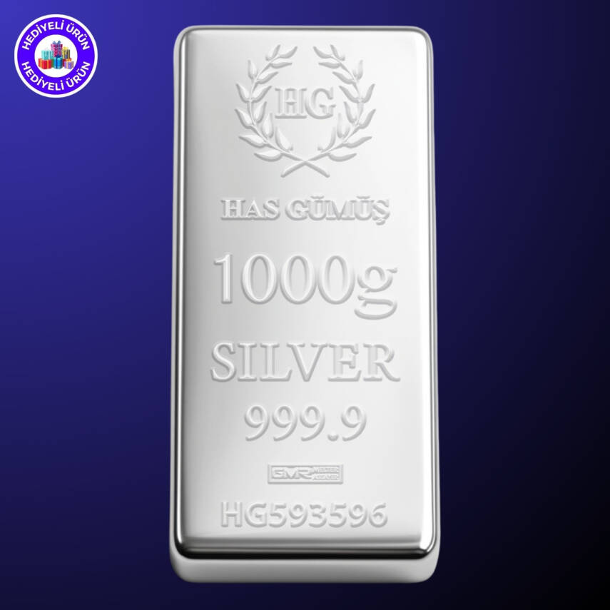 HAS Külçe Gümüş 1000gr. (999.9) - 1