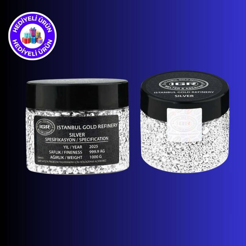 İAR 1000gr (999.9) Granül Gümüş - 1