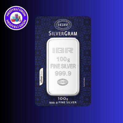 İAR 100gr. (999.9) Külçe Gümüş - İSTANBUL ALTIN RAFİNERİ