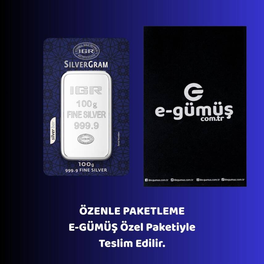 İAR 100gr. (999.9) Külçe Gümüş - 2