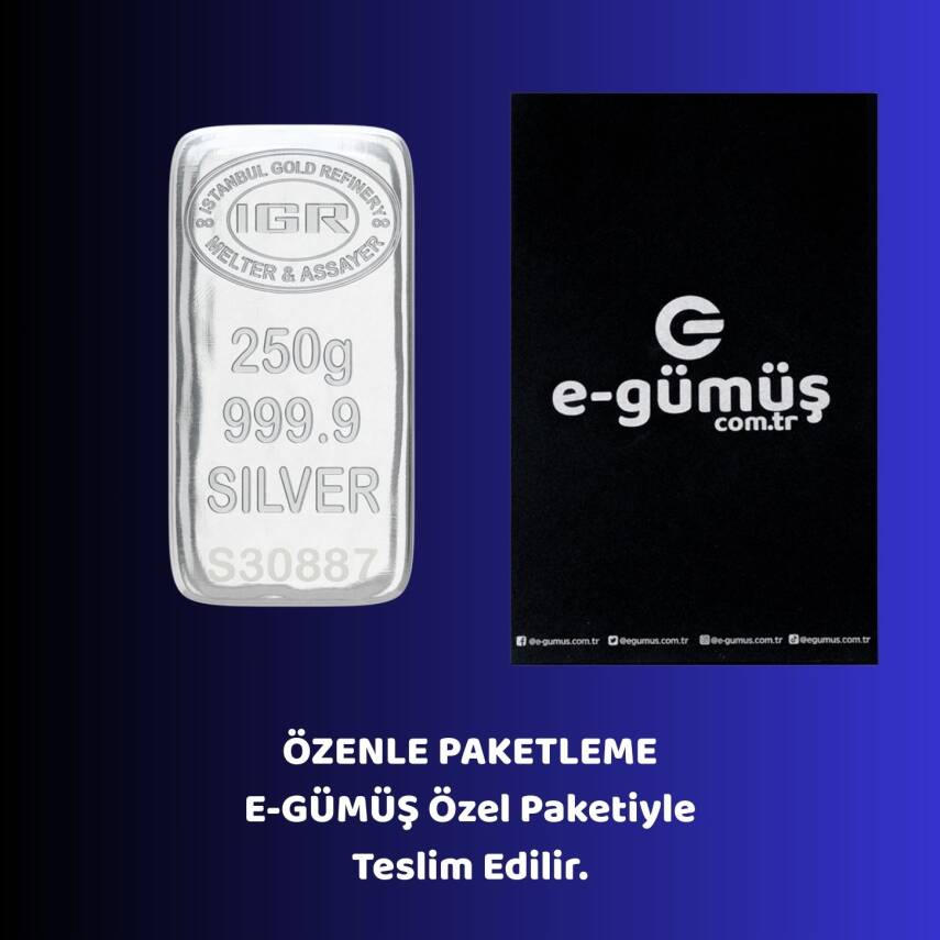 İAR 250gr. (999.9) Külçe Gümüş - 2
