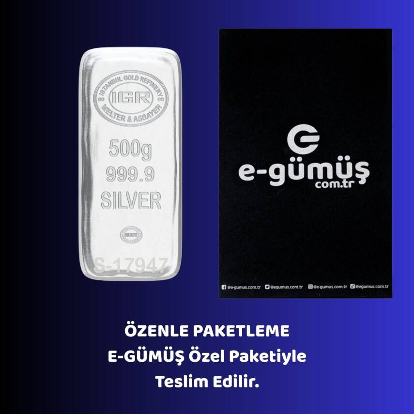 İAR 500gr. (999.9) Külçe Gümüş - 2