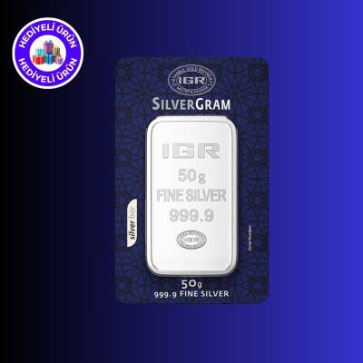 İAR 50gr. (999.9) Külçe Gümüş - İSTANBUL ALTIN RAFİNERİ