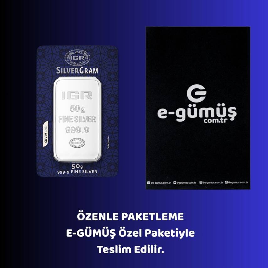 İAR 50gr. (999.9) Külçe Gümüş - 2