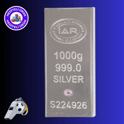 İAR 1000gr. (999.0) Külçe Gümüş - İSTANBUL ALTIN RAFİNERİ