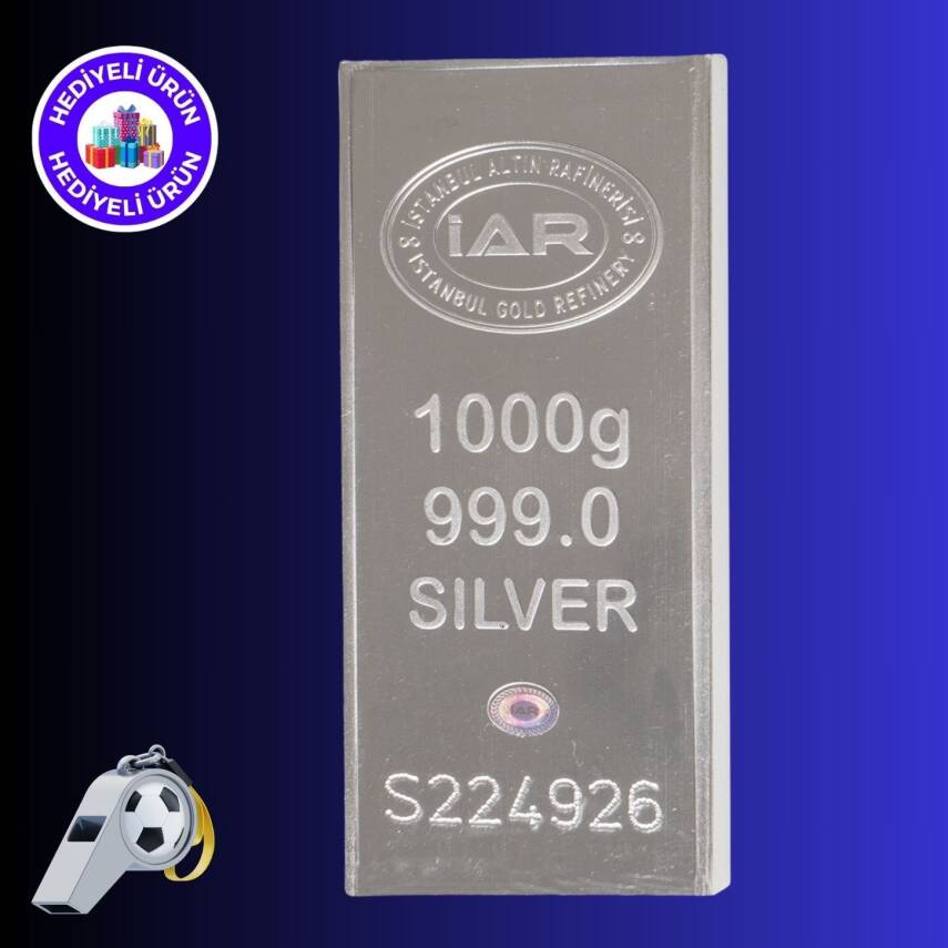 İAR 1000gr. (999.0) Külçe Gümüş - 1