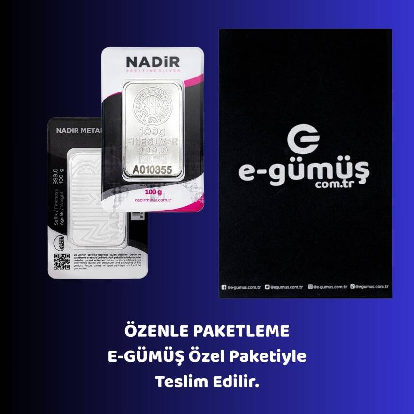 NADİR 100gr. (999.0) Külçe Gümüş - 2