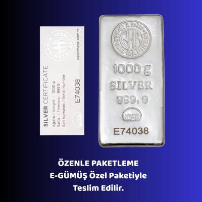 NADİR 1000gr. (999.9) Külçe Gümüş - 2